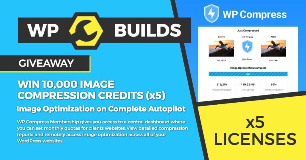 WP Builds Giveaway - WP Compress